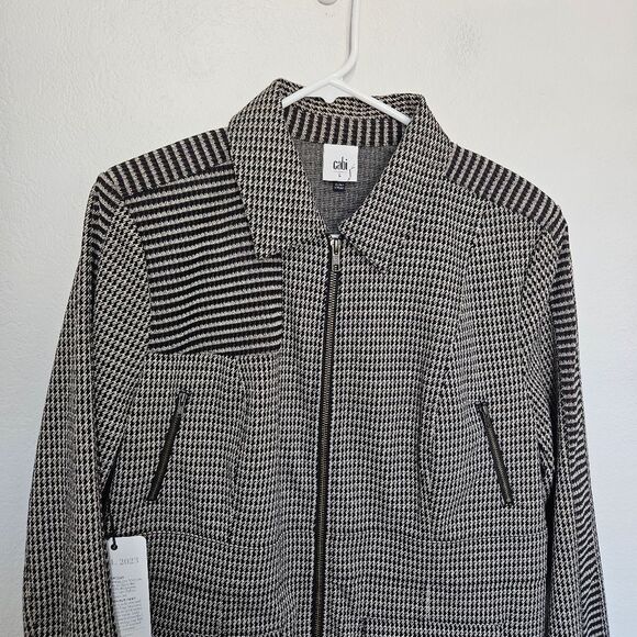 NWT Cabi | The Baron Jacket Houndstooth Brown Black Dark Academia, Womens Large - Picture 7 of 11